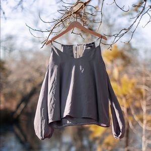 Open shoulder blouse